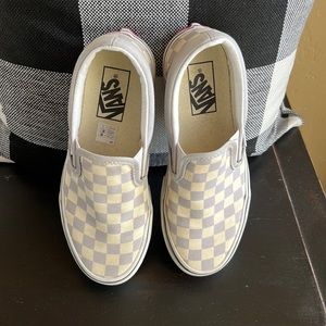 Checkered Lilac vans ladies 5.5